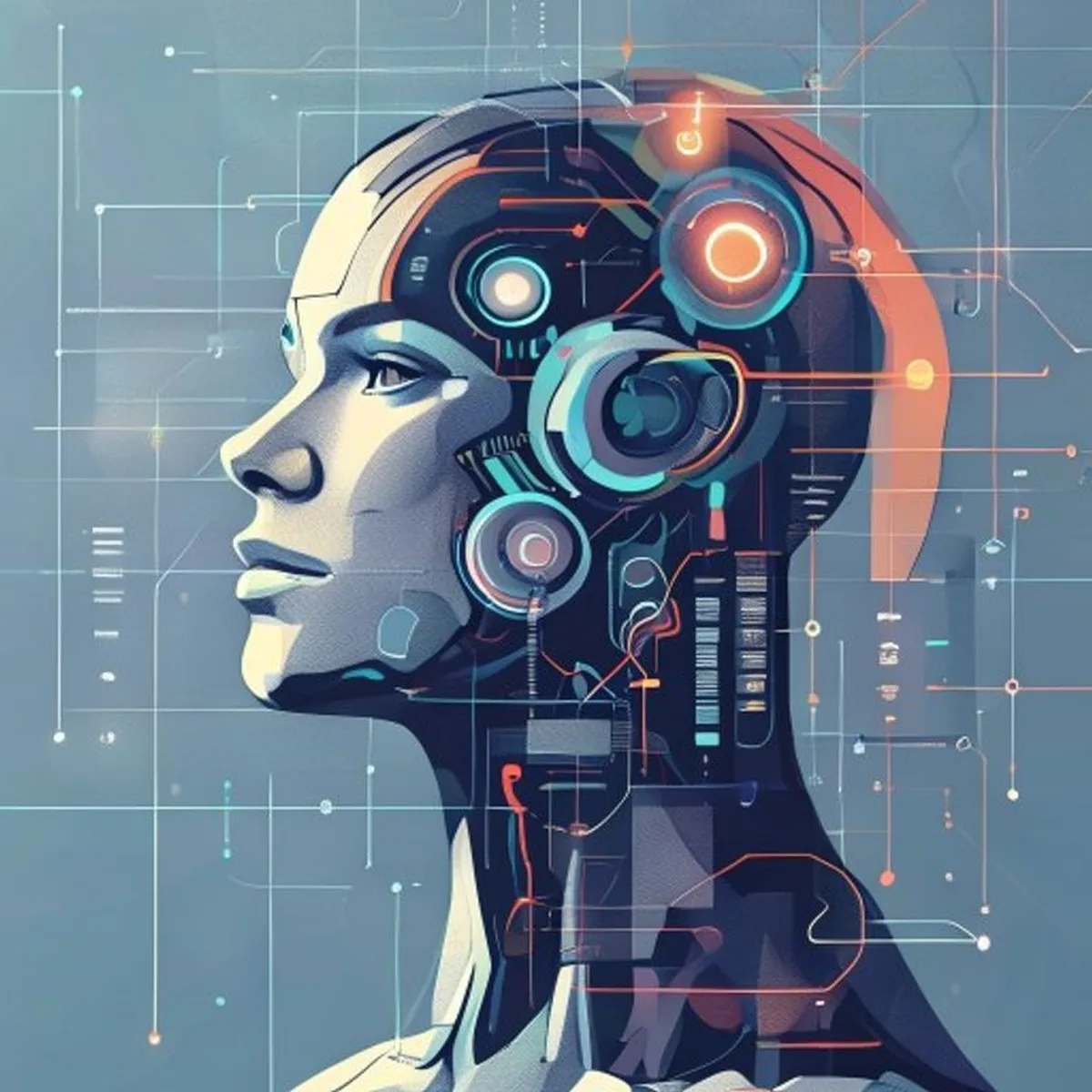 Ilustrasi pentingnya AI Governance dalam mengelola risiko kecerdasan buatan - AI Governance - karya ilustrasi AI
