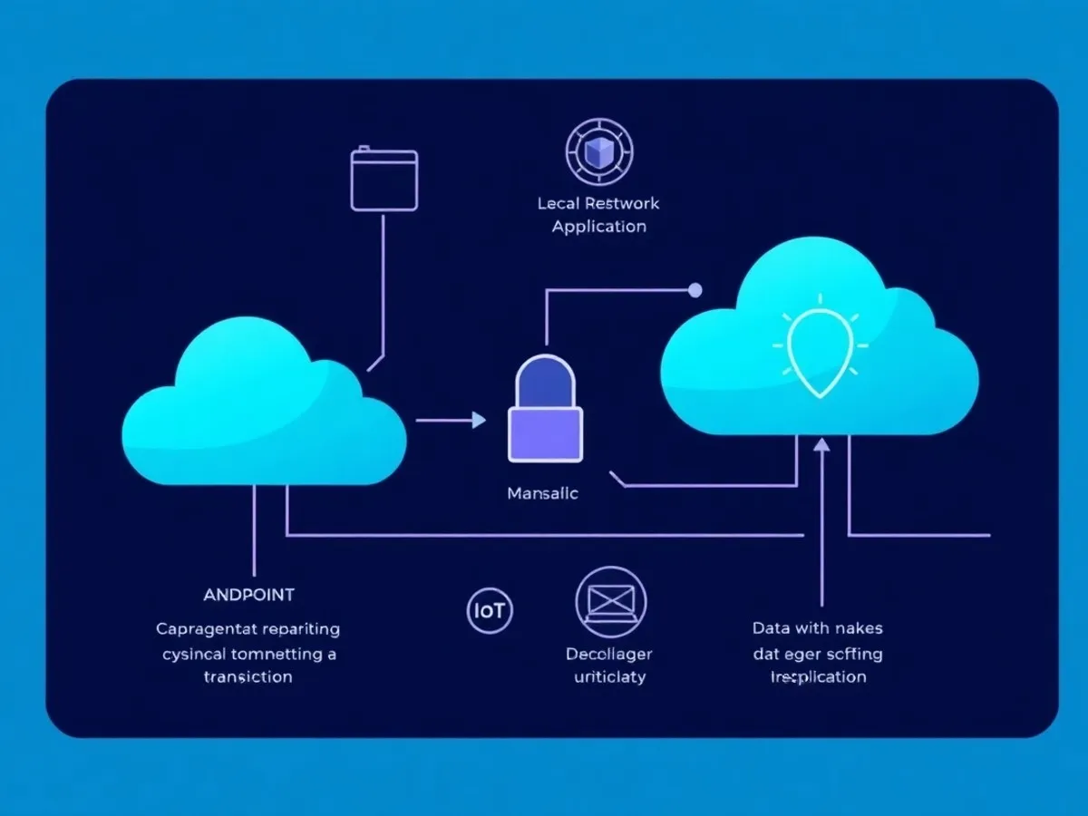 Ilustrasi 7 jenis cybersecurity - cybersecurity adalah - karya ilustrasi AI