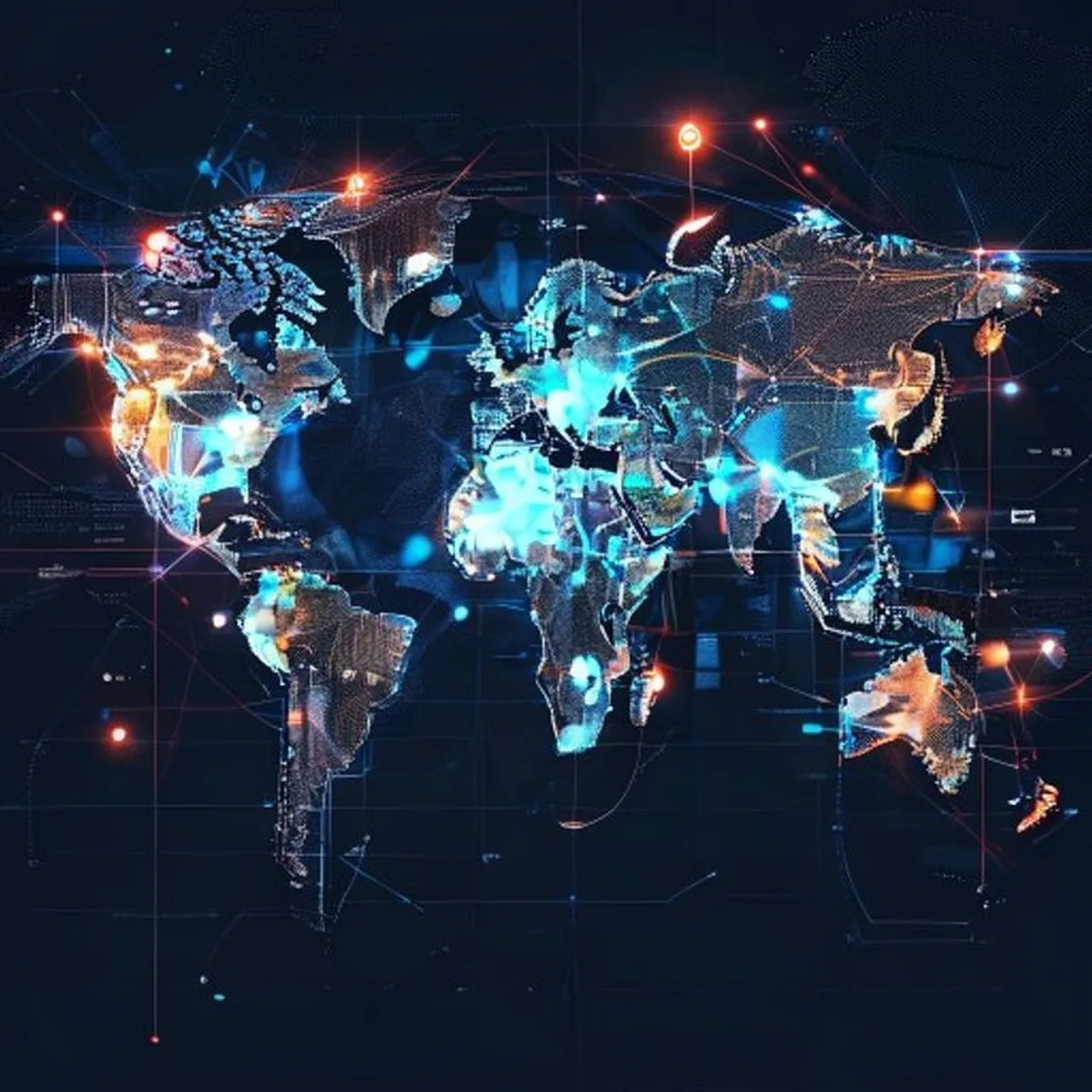 Ilustrasi framework global AI Governance OECD dan UNESCO - AI Governance - karya ilustrasi AI