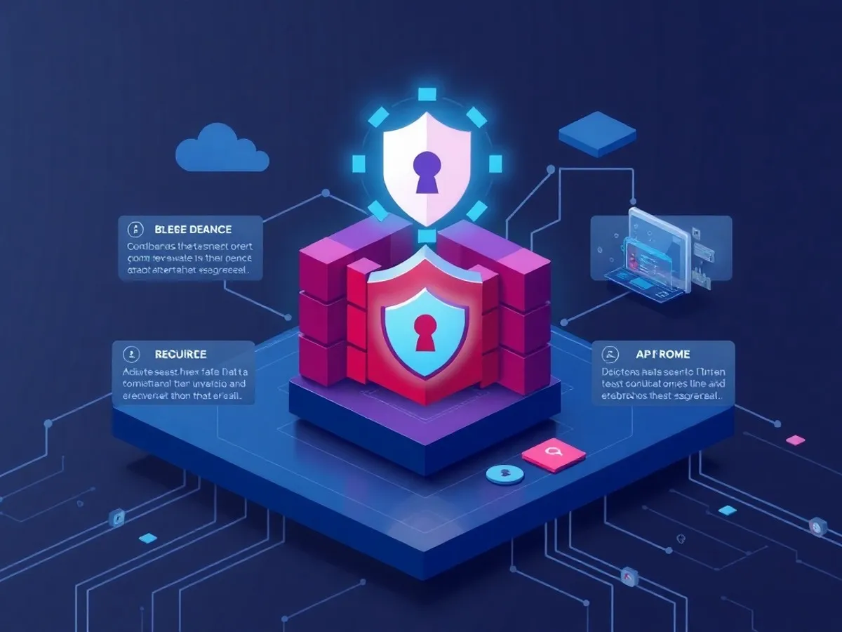 Ilustrasi defense in depth - cybersecurity adalah - karya ilustrasi AI