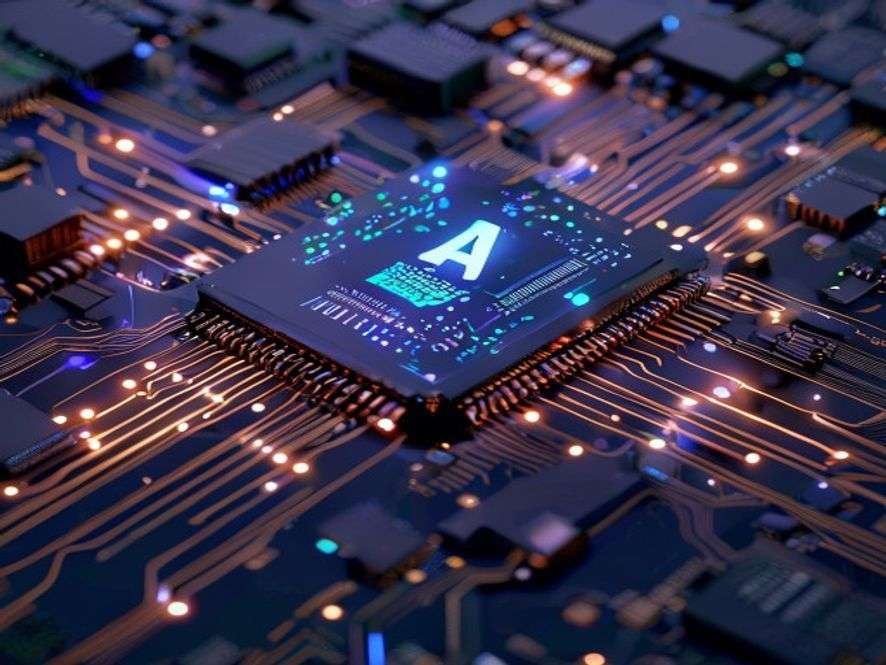 Ilustrasi edge AI kecerdasan buatan di perangkat lokal - edge computing adalah - karya ilustrasi AI