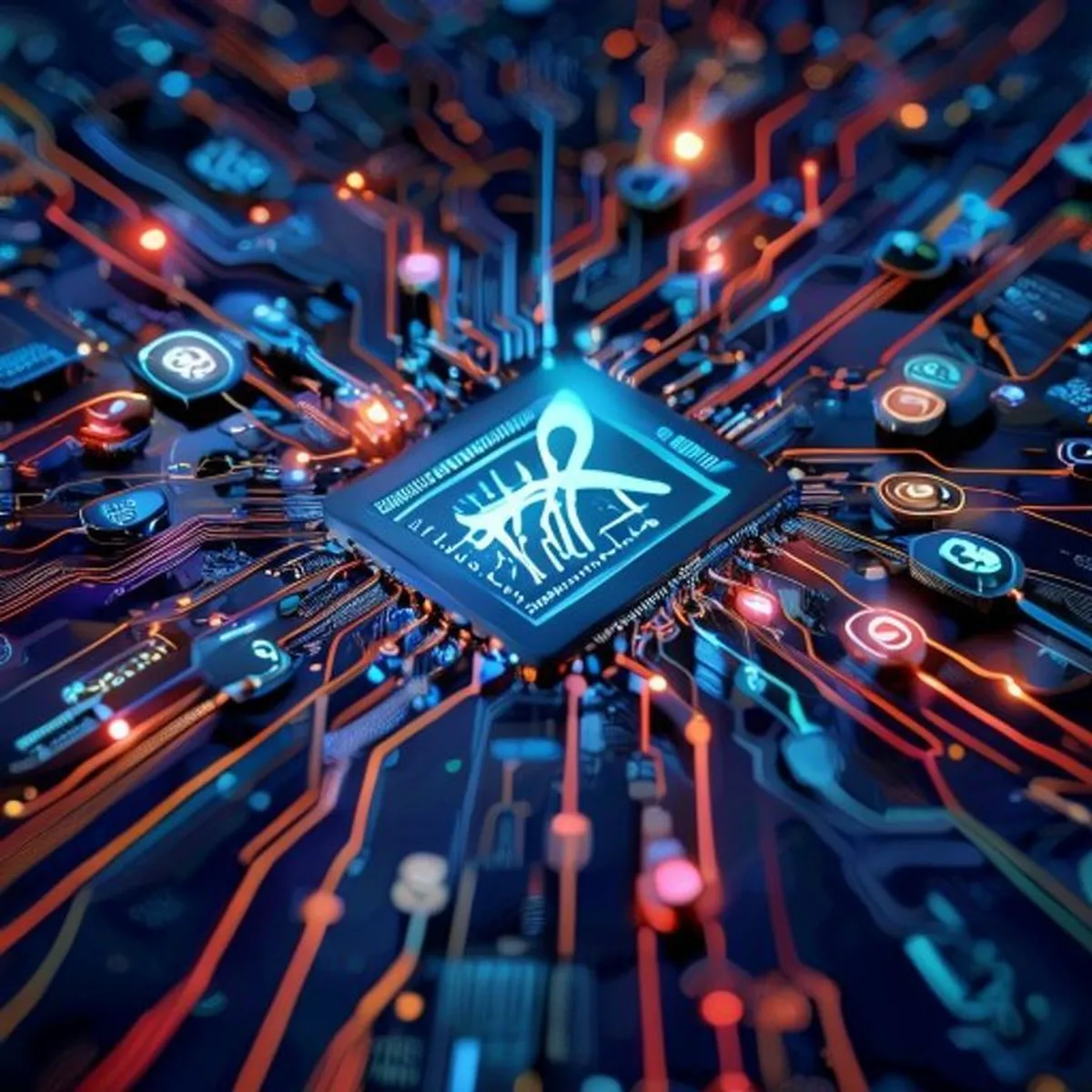 Ilustrasi tantangan dan risiko multimodal AI - Multimodal AI - karya ilustrasi AI