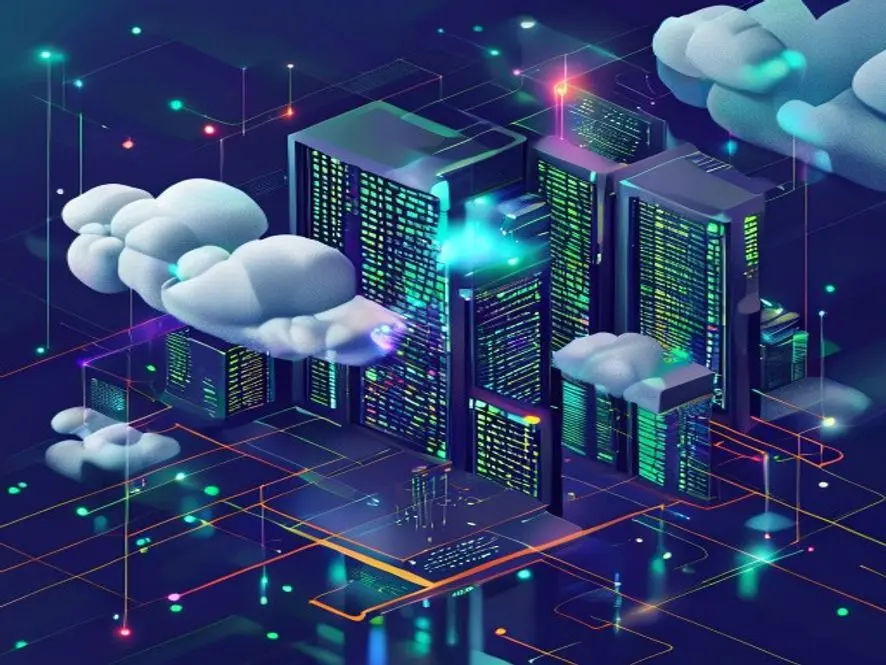 Ilustrasi tren cloud computing 2025 2026 - keunggulan cloud computing - karya ilustrasi AI