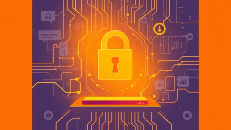 Ilustrasi keamanan data digital - cybersecurity - karya ilustrasi AI