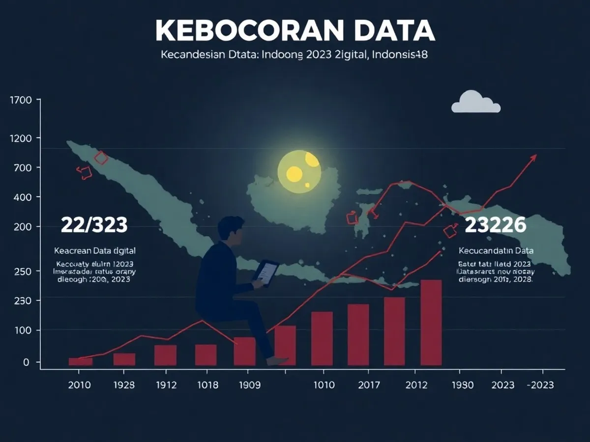 Ilustrasi kenapa keamanan data penting? - keamanan data digital - karya ilustrasi AI