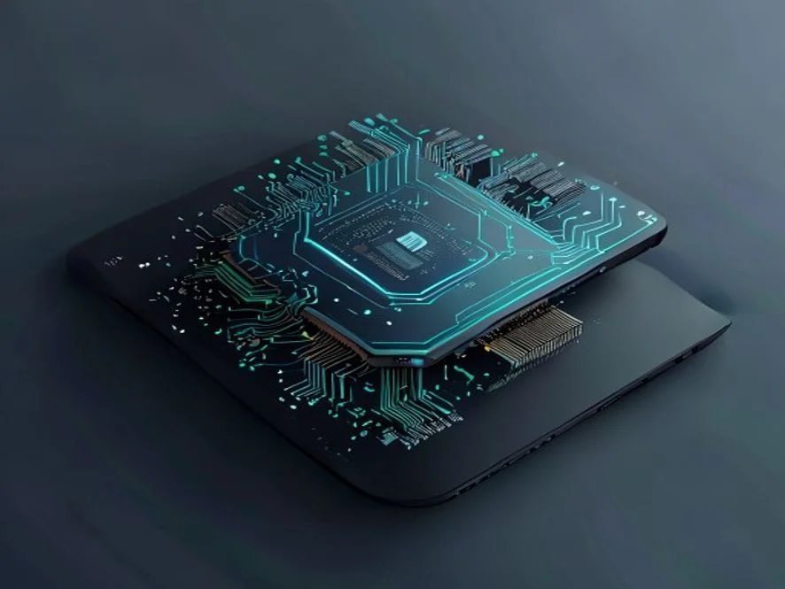 Ilustrasi masa depan artificial intelligence adalah dengan on-device AI dan chipset NPU smartphone - artificial intelligence adalah - karya ilustrasi AI