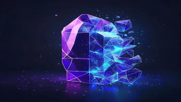 Ilustrasi post-quantum cryptography dengan kunci digital futuristik - Post-Quantum Cryptography - karya ilustrasi AI