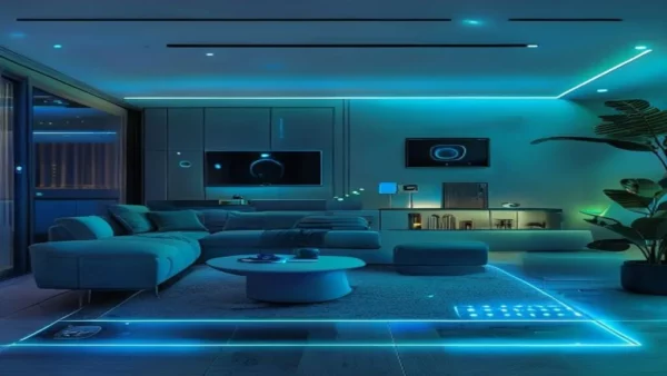 Ilustrasi smart home - perangkat smart home - karya ilustrasi AI