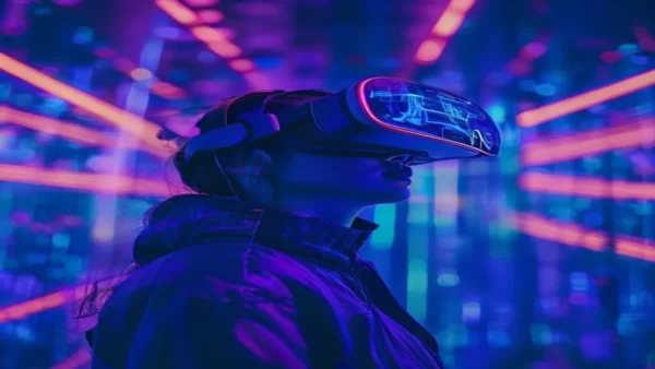 Ilustrasi virtual reality - virtual reality adalah - karya ilustrasi AI