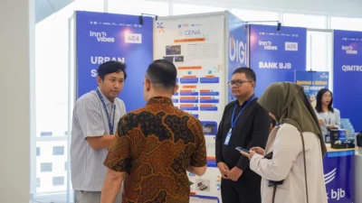 Suasana Industry Showcase InnoVibes 2026 di ITB Innovation Park Bandung - Telkom AICosystem - sumber dari Telkom