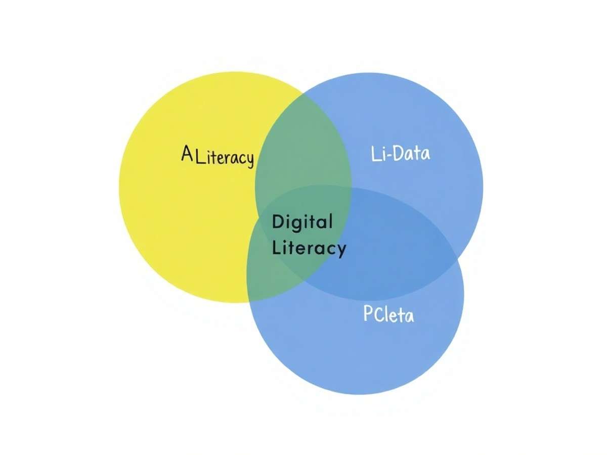 Ilustrasi AI Literacy - literasi AI - karya ilustrasi AI