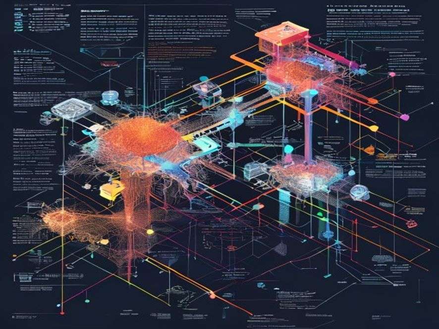 Ilustrasi Synthetic Data - data sintetis - karya ilustrasi AI