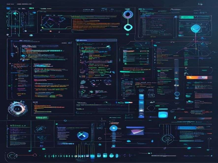 Ilustrasi Synthetic Data - data sintetis - karya ilustrasi AI