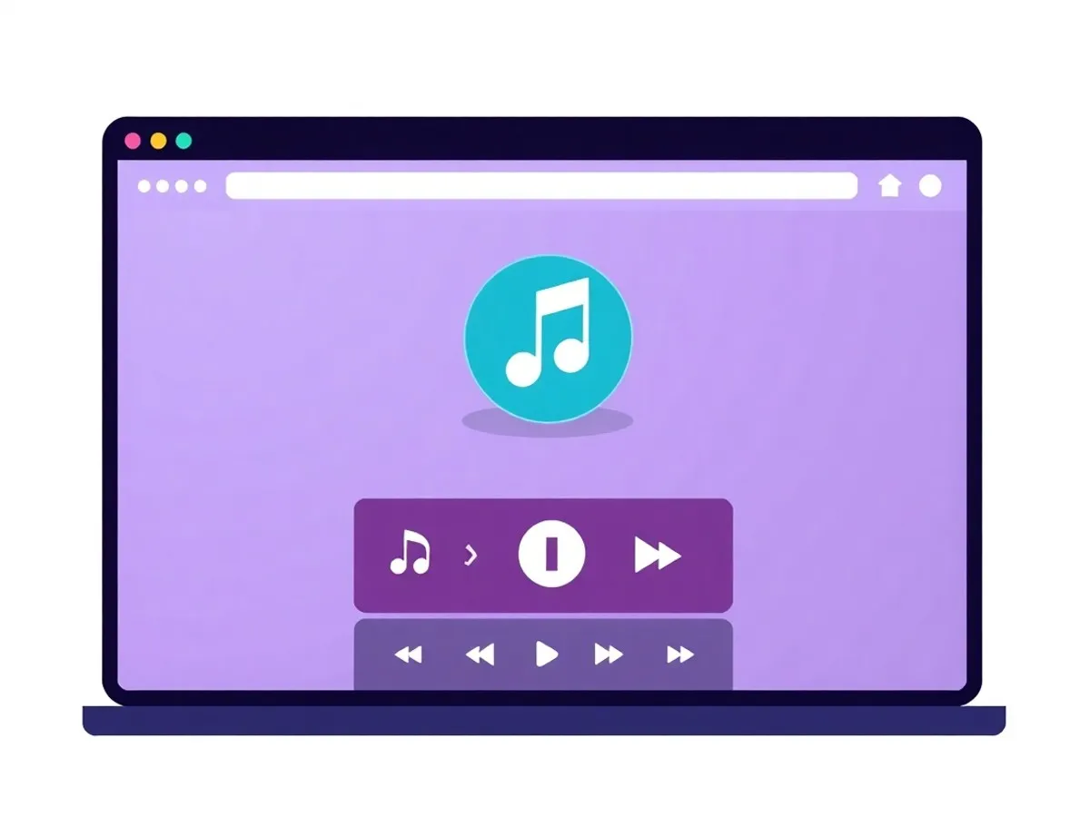 Ilustrasi download audio TikTok lewat MusicallyDown - download audio TikTok MP3 - karya ilustrasi AI