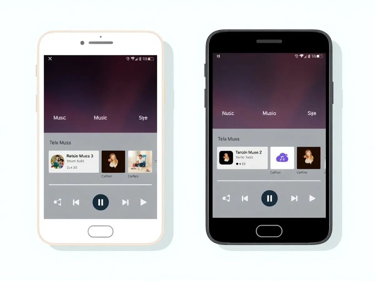Ilustrasi perbandingan tools download audio TikTok - download audio TikTok MP3 - karya ilustrasi AI