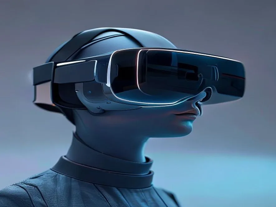 Ilustrasi virtual reality - virtual reality adalah - karya ilustrasi AI