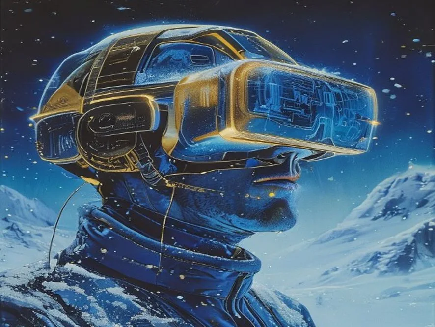 Ilustrasi sejarah metaverse - metaverse adalah - karya ilustrasi AI