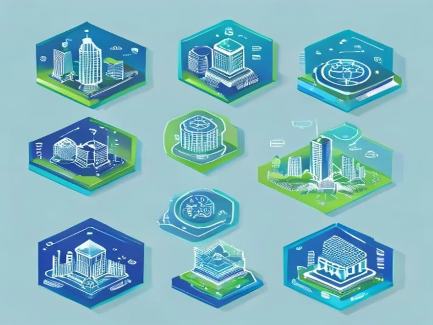 Ilustrasi 6 pilar smart city governance infrastructure economy - smart city indonesia - karya ilustrasi AI