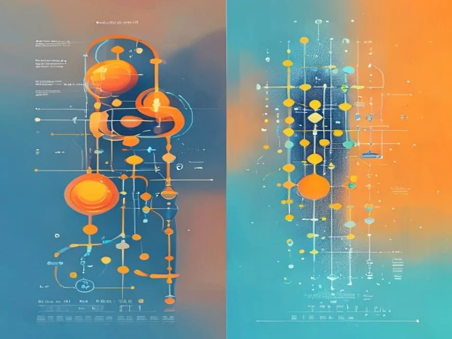 Ilustrasi perbandingan post-quantum cryptography vs quantum cryptography - Post-Quantum Cryptography - karya ilustrasi AI