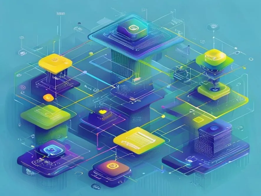 Ilustrasi cara kerja metaverse - metaverse adalah - karya ilustrasi AI