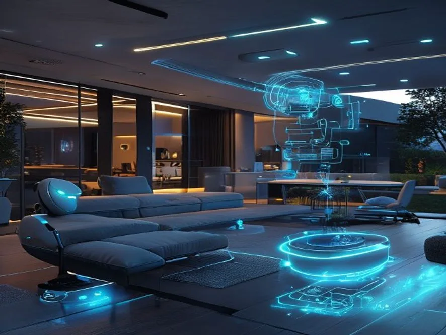 Ilustrasi perangkat smart home - perangkat smart home - karya ilustrasi AI