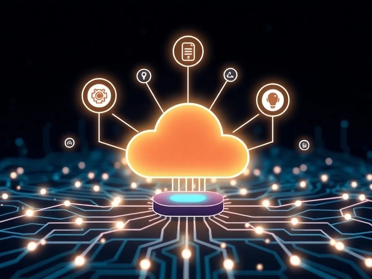 Ilustrasi cara kerja internet of things - internet of things adalah - karya ilustrasi AI