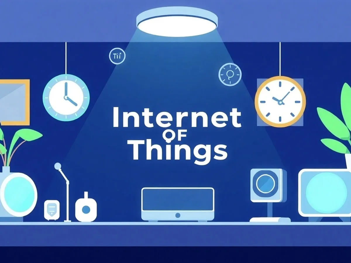 Ilustrasi contoh internet of things - internet of things adalah - karya ilustrasi AI