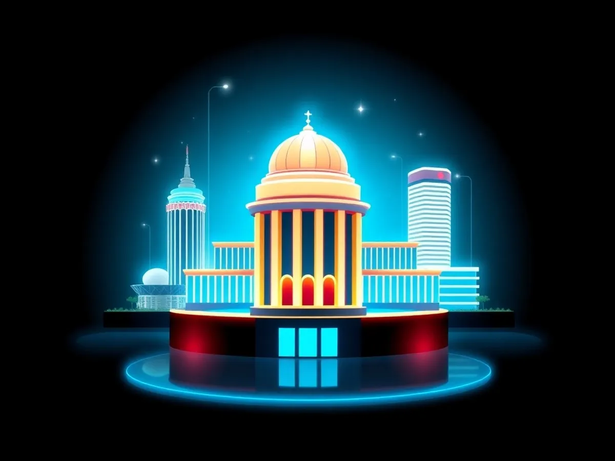 Ilustrasi Indonesia dan keamanan kuantum - bank startup pemerintah migrasi PQC - Kriptografi Kuantum - karya ilustrasi AI