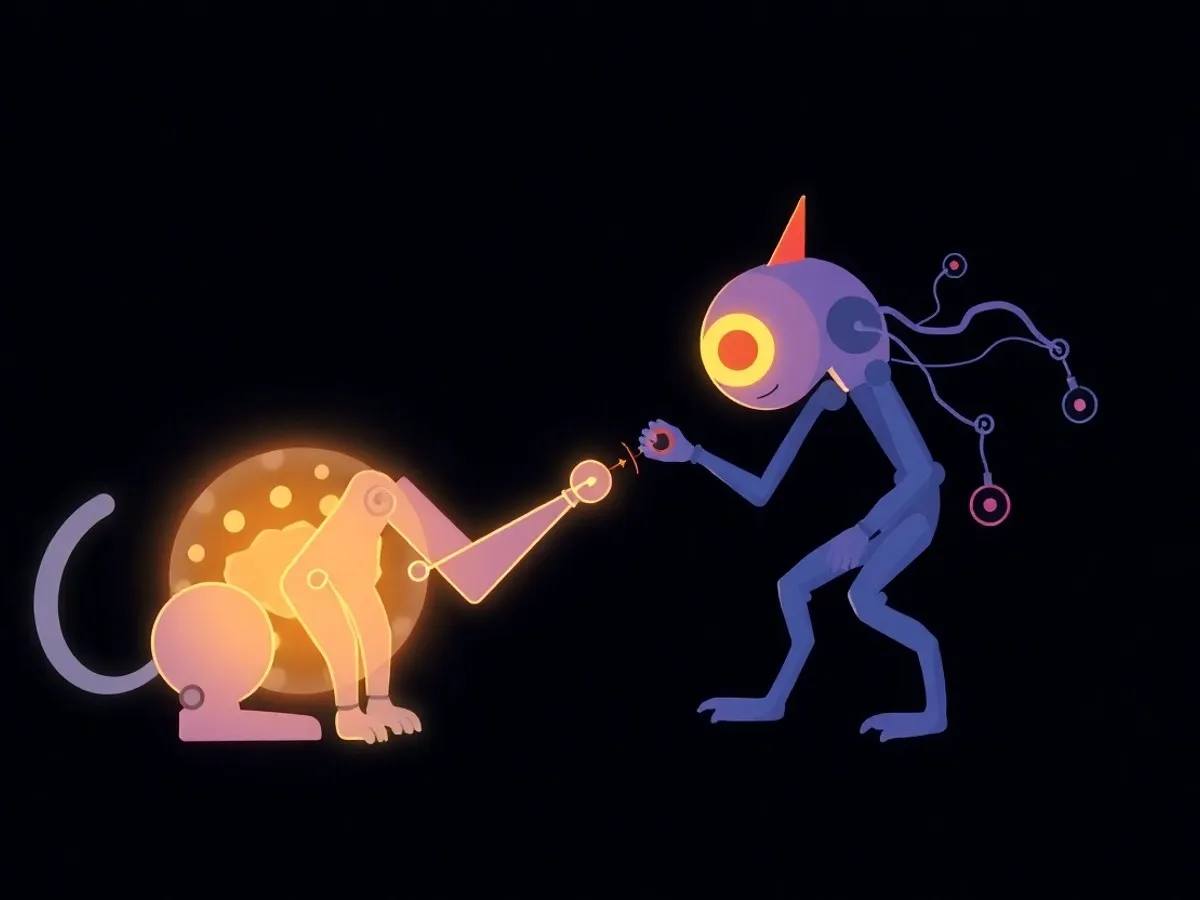 Ilustrasi jenis-jenis machine learning - machine learning adalah - karya ilustrasi AI