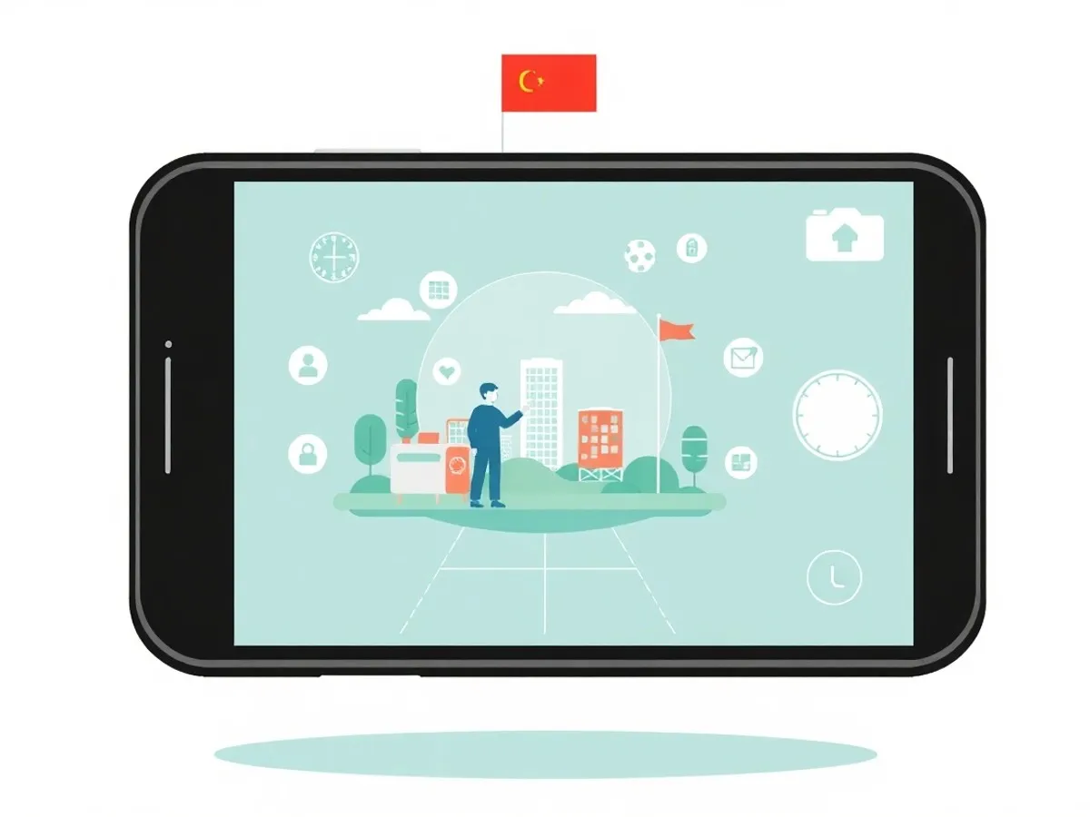 Ilustrasi machine learning di smartphone - machine learning adalah - karya ilustrasi AI