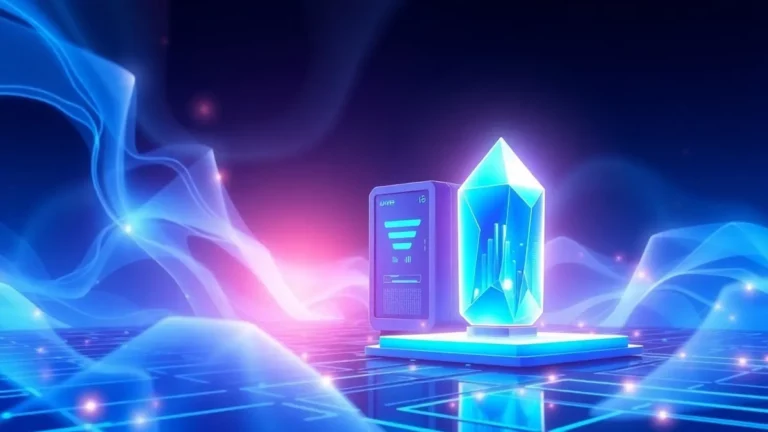 Ilustrasi konsep Quantum Safe Network - jaringan yang aman dari serangan kuantum - Quantum Safe Network - karya ilustrasi AI