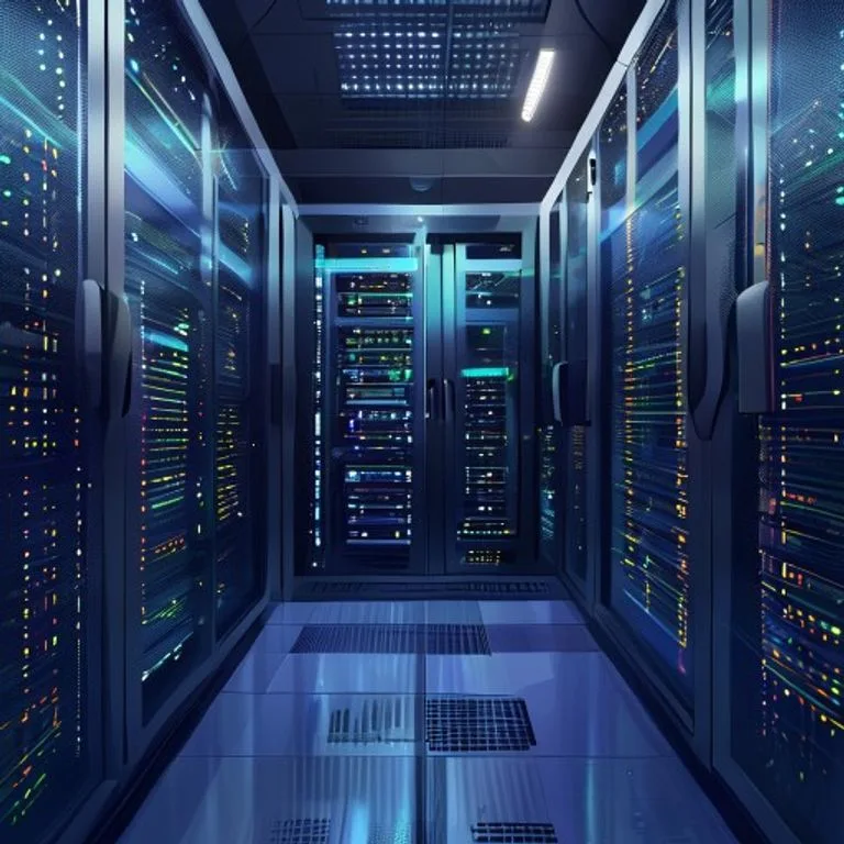 Ilustrasi Pengertian Server: Server Adalah Jantung Infrastruktur Digit - server adalah - karya ilustrasi AI
