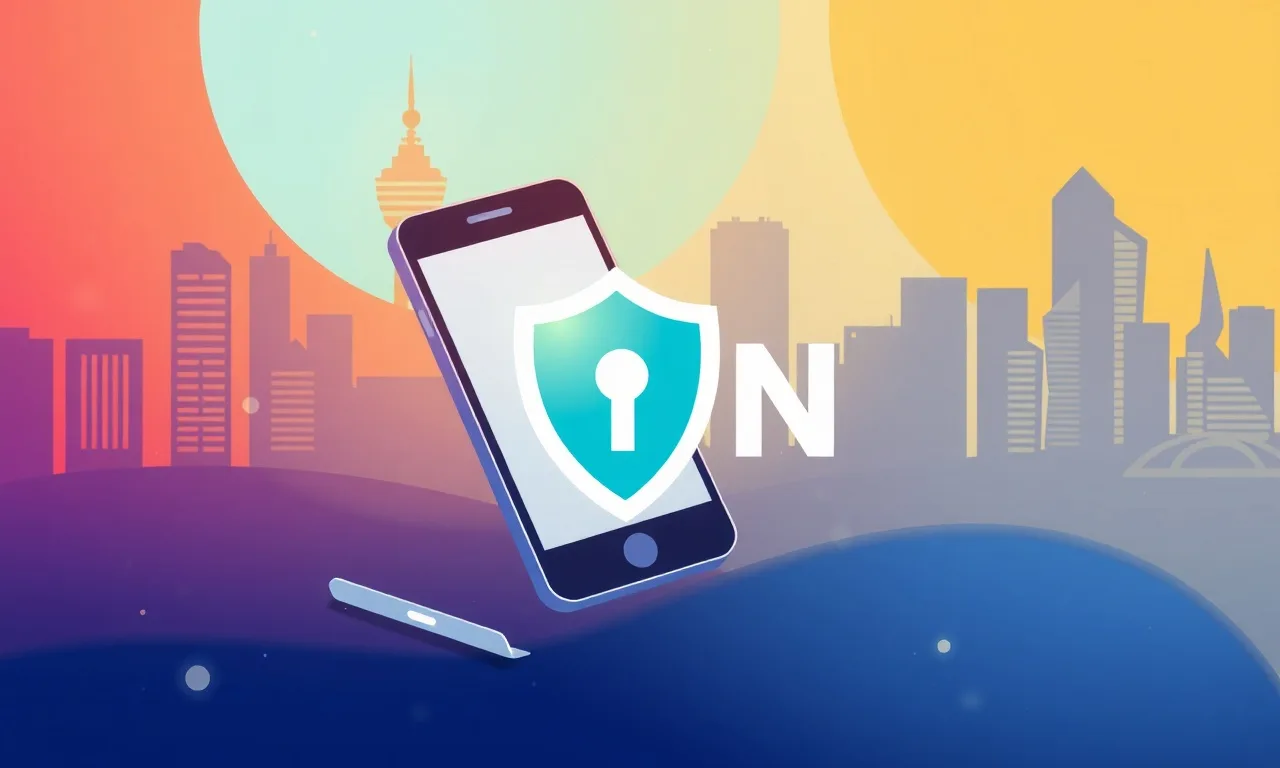 Ilustrasi apa itu VPN Bokeh - VPN Bokeh - karya ilustrasi AI