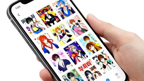Ilustrasi aplikasi baca manhwa sub indo - aplikasi baca manhwa sub indo - karya ilustrasi AI