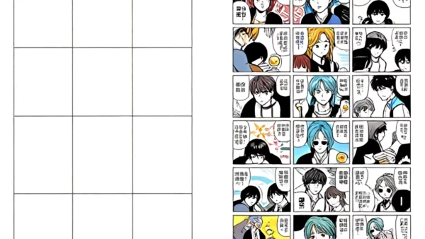 Ilustrasi perbedaan manhwa dan manga - baca manhwa sub indo terbaik - karya ilustrasi AI