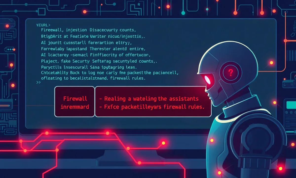 Ilustrasi serangan GhostJacking via log firewall - GhostJacking - karya ilustrasi AI