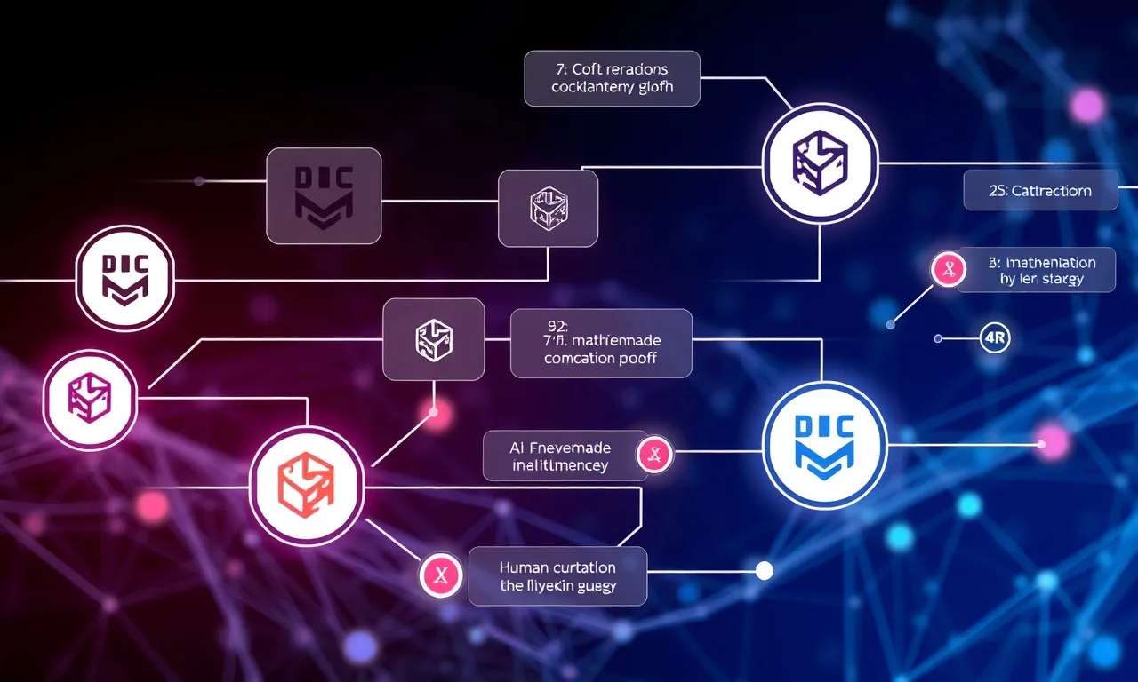 Ilustrasi pipeline hybrid AI dan verifikasi formal Lean - OpenAI Astra AI model - karya ilustrasi AI