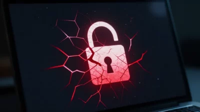 Ilustrasi serangan Pass-ta-key membajak Google passkey - passkey hijack malware - karya ilustrasi AI