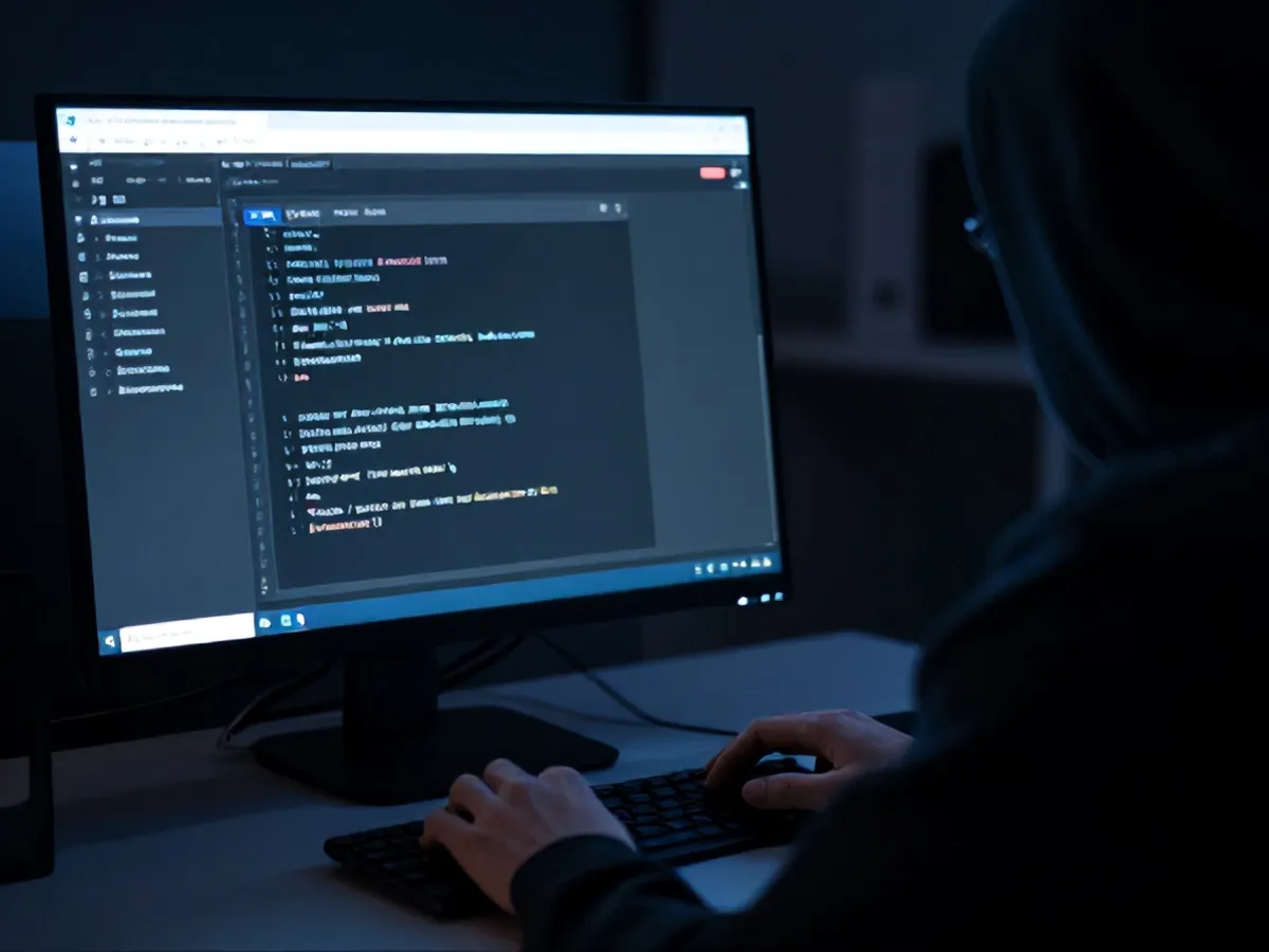 Ilustrasi kontrol remote sesi browser headless via CDP - AmnesiaStealer macOS - karya ilustrasi AI