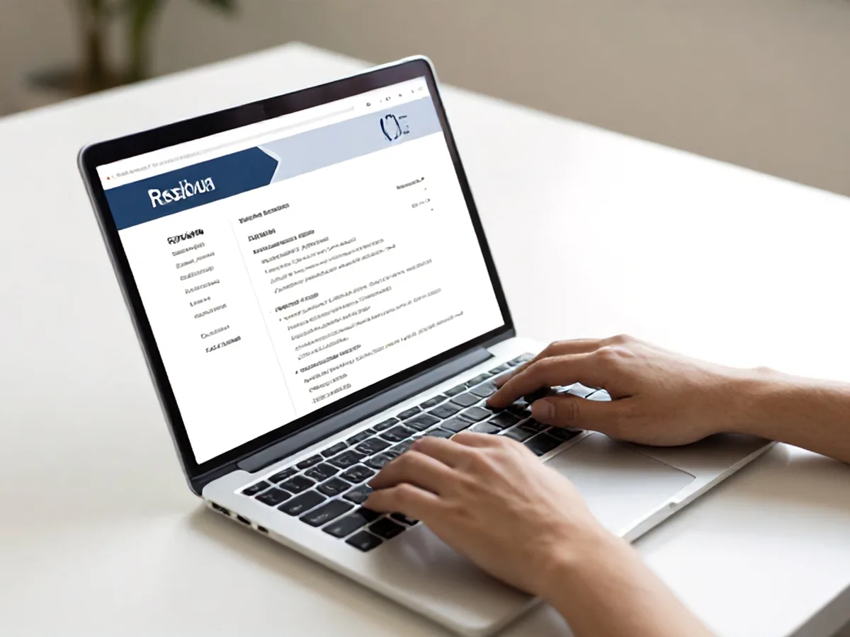 Resume Builder ATS Friendly di Browser - cara buat CV ATS friendly di HP Ilustrasi menyiapkan lamaran kerja dengan resume ATS friendly - karya ilustrasi AI