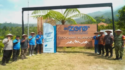 Kegiatan GoZero% Goes to Klangon - Telkom bangun ekosistem keberlanjutan di Bukit Klangon - sumber dari telkom.co.id