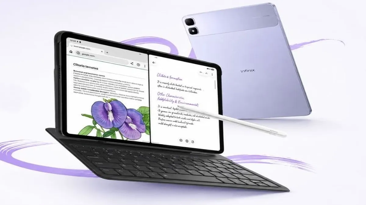 Tampak belakang Infinix XPAD 30 Pro dengan modul kamera ganda - sumber dari Carisinyal