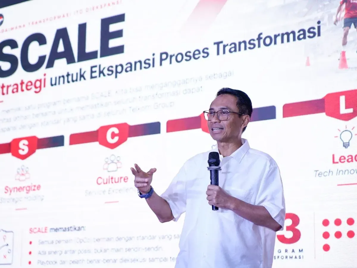 Paparan inisiatif SCALE oleh Direktorat IT Digital Telkom - sumber dari Telkom Indonesia