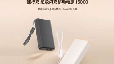 Oppo SUPERVOOC 80W 15000mAh power bank - sumber dari gizmochina.com